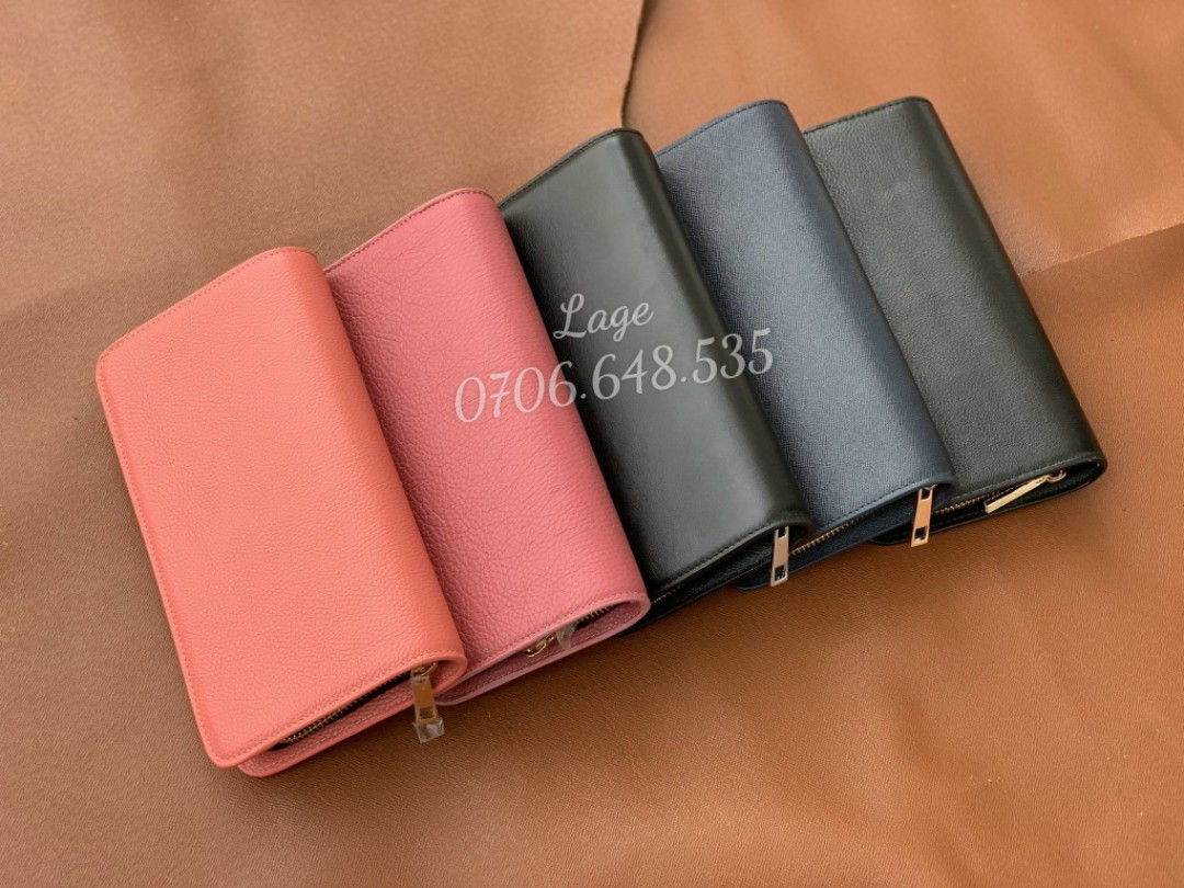 Clutch da bò miu hạt 1 khóa cao cấp, xài cực bền