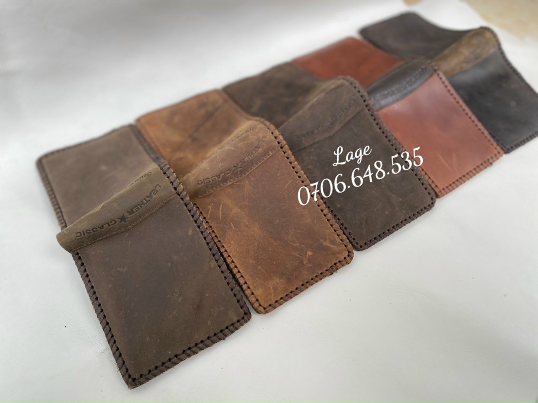 ví da bò sáp khâu liền. Sale sỉ giá tốt