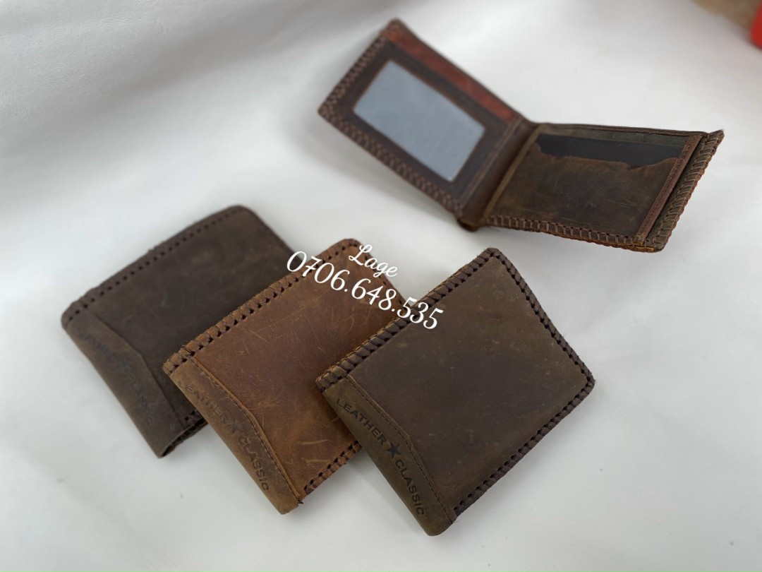 ví da bò sáp khâu liền. Sale sỉ giá tốt