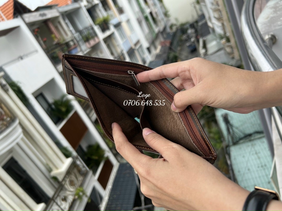 Ví da bò pullup wax. Hàng cao cấp bao mướt