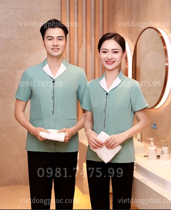 Xưởng may đồng phục buồng phòng thời trang, giá rẻ nhất