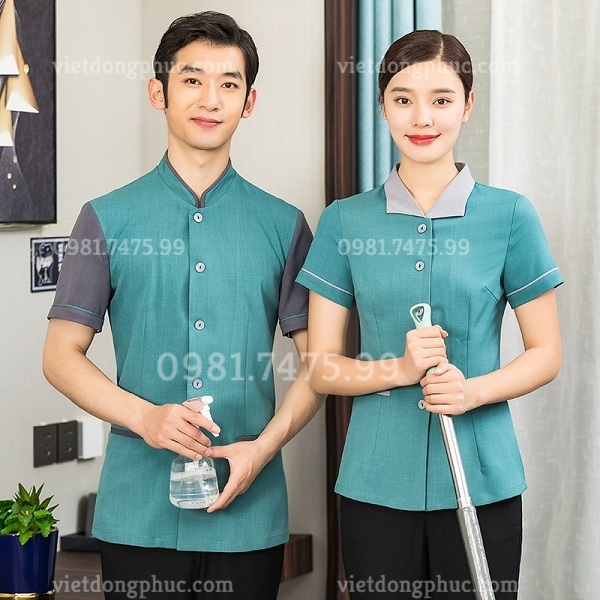 Xưởng may đồng phục buồng phòng thời trang, giá rẻ nhất