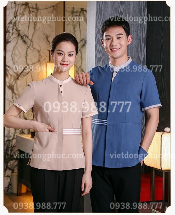 Xưởng may đồng phục buồng phòng thời trang, giá rẻ nhất
