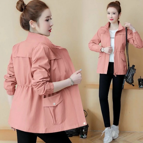 Áo Khoác Nữ Kaki 2 Lớp Cá Tính Siêu Đẹp Hot Trend