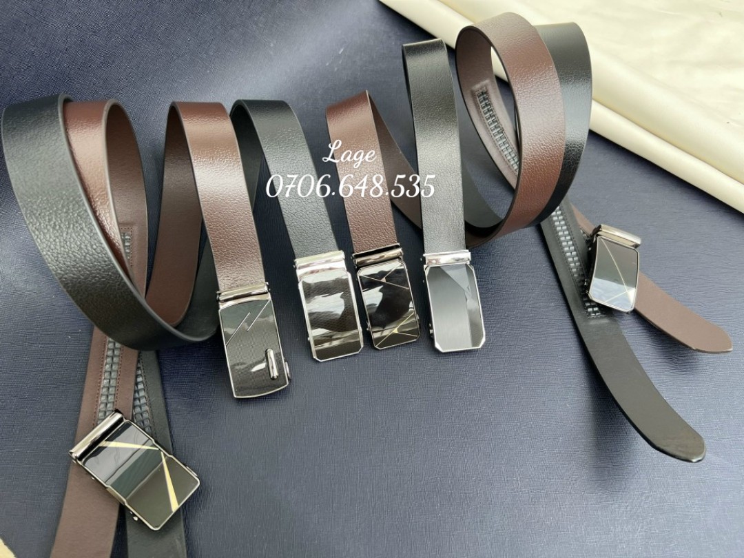Dây lưng miu hạt da bò 1 lớp đầu khóa tăng