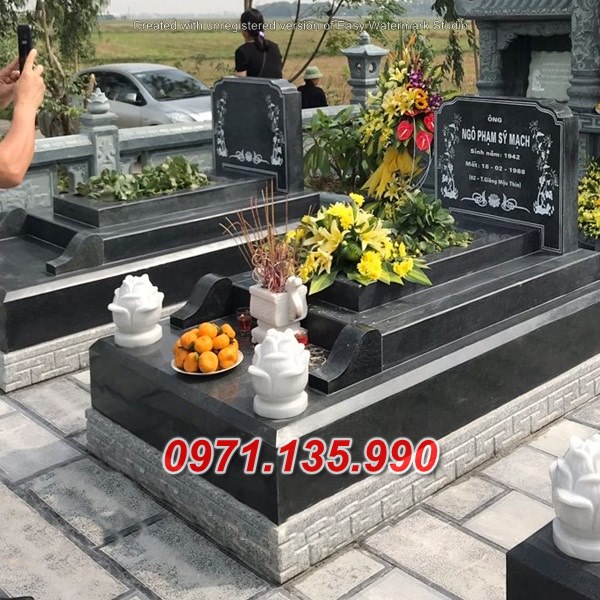Mẫu mộ đá hoa cương đẹp bán tại kon tum - mộ đá để tro cốt