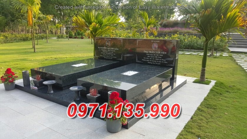 Mẫu mộ đá hoa cương đẹp bán tại kon tum - mộ đá để tro cốt