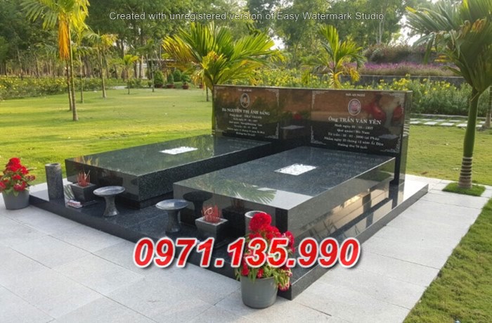 Mẫu mộ đá hoa cương đẹp bán tại quảng bình