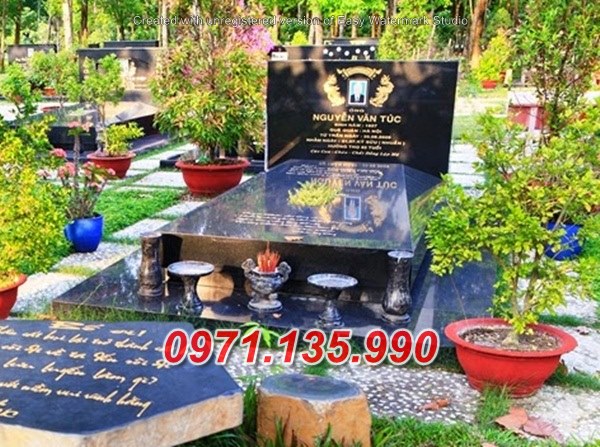Mẫu mộ đá hoa cương đẹp bán tại quảng bình