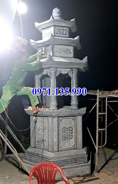 Mẫu mộ tháp phật giáo bằng đá đẹp bán tại trà vinh - tháp mộ sư