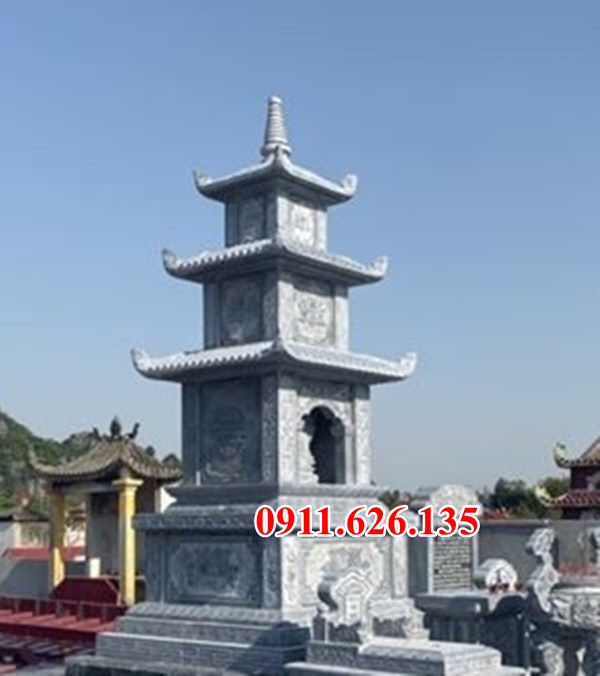 mẫu mộ tháp phật giáo bằng đá đẹp bán tại long an - tháp mộ sư