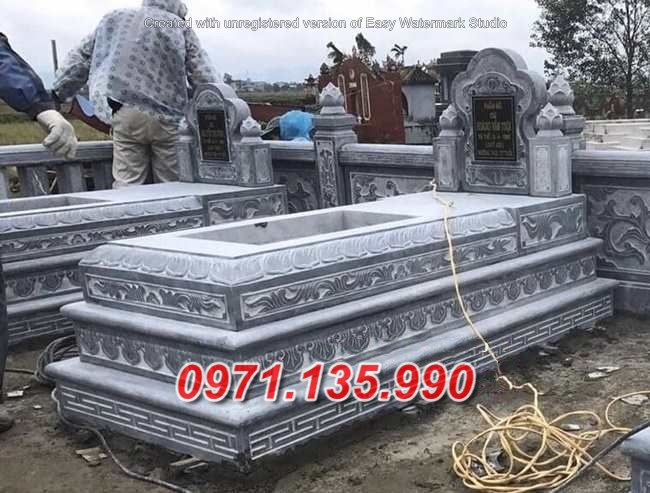 Mẫu mộ đá tam cấp để tro cốt đẹp bán tại bến tre - mộ đá đơn giản