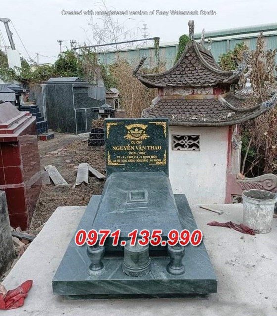 Mẫu mộ đá tam cấp để tro cốt đẹp bán tại bạc liêu - mộ đá đơn giản