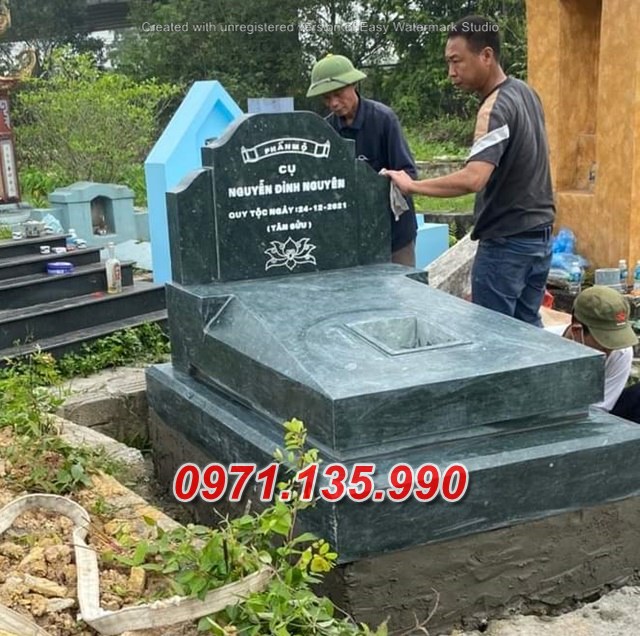 Mẫu mộ đá tam cấp để tro cốt đẹp bán tại sài gòn - mộ đơn giản
