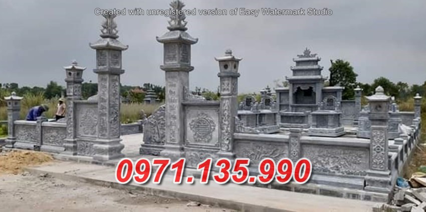 Mẫu nghĩa trang để tro cốt bằng đá đẹp bán tại kiên giang - nhà mồ đá