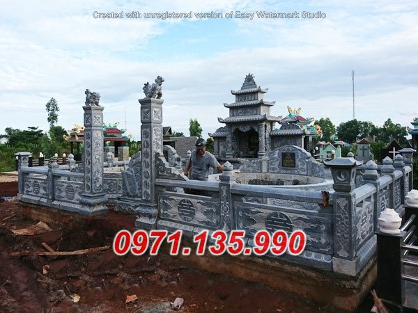 Mẫu nhà mồ đá để tro cốt đẹp bán tại tây ninh - lăng mộ dòng họ