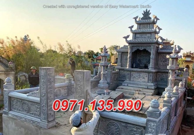 Mẫu nhà mồ đá để tro cốt đẹp bán tại tây ninh - lăng mộ dòng họ