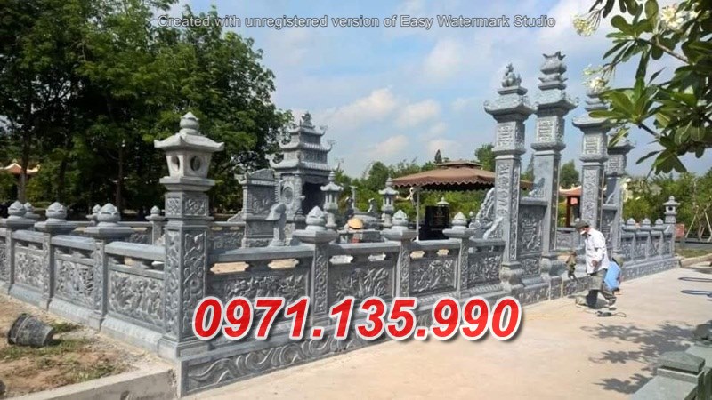 mẫu nghĩa trang đá để tro cốt đẹp bán tại TP HCM - lăng mộ dòng họ