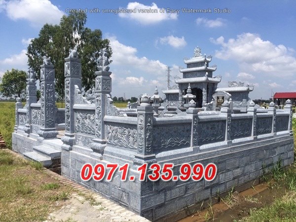 mẫu nghĩa trang đá để tro cốt đẹp bán tại TP HCM - lăng mộ dòng họ