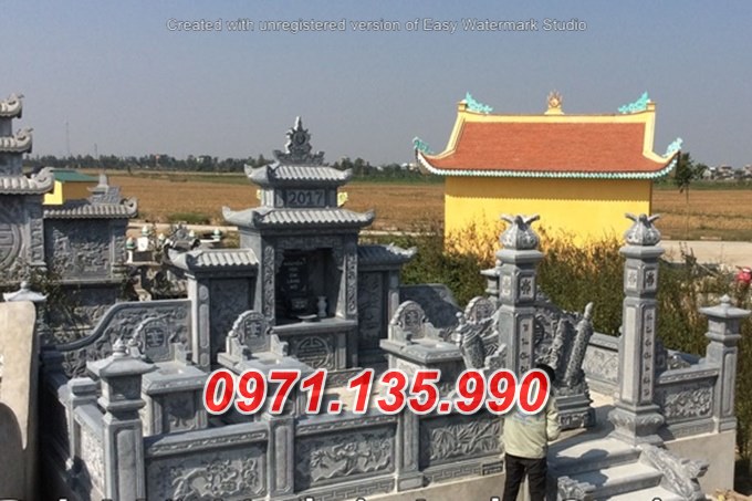 mẫu nghĩa trang đá để tro cốt đẹp bán tại TP HCM - lăng mộ dòng họ