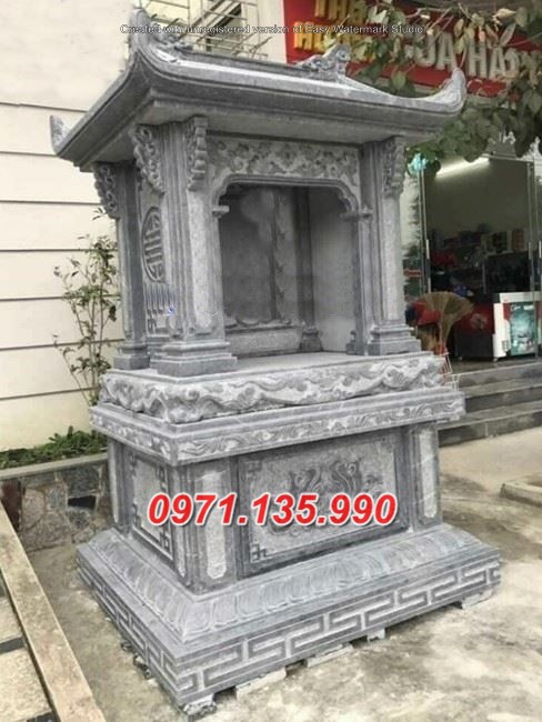 Mẫu am thờ đá để tro cổt đẹp bán tại sóc trăng - bàn thờ thiên