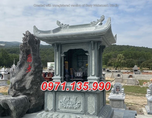 Mẫu miếu thờ ngoài trời bằng đá đẹp bán tại Vũng Tàu - bàn thờ thiên
