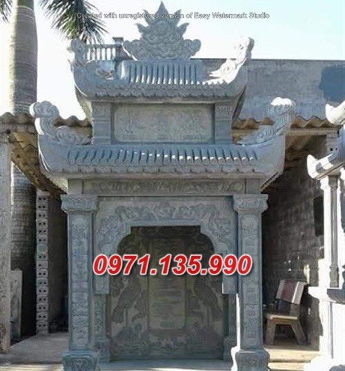 Mẫu miếu thờ ngoài trời bằng đá đẹp bán tại Vũng Tàu - bàn thờ thiên