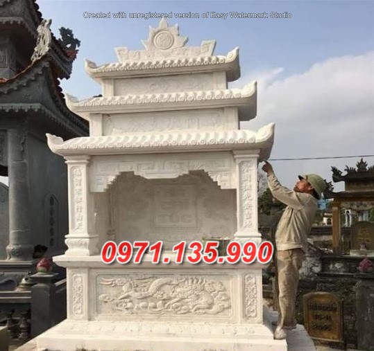 Mẫu miếu thờ ngoài trời bằng đá đẹp bán tại Vũng Tàu - bàn thờ thiên