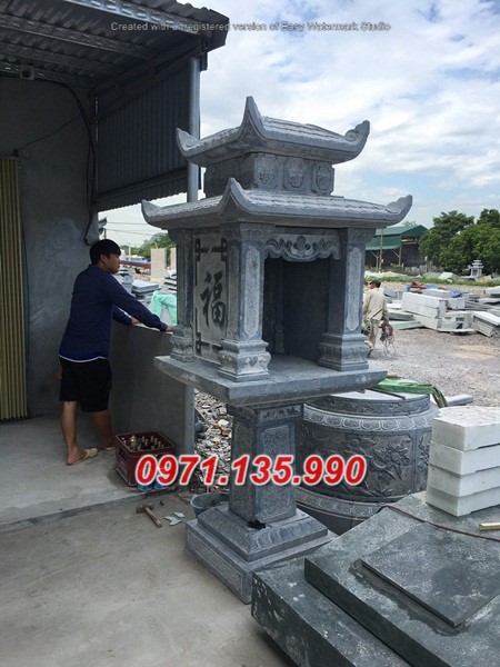 Mẫu miếu thờ ngoài trời bằng đá đẹp bán tại Vũng Tàu - bàn thờ thiên