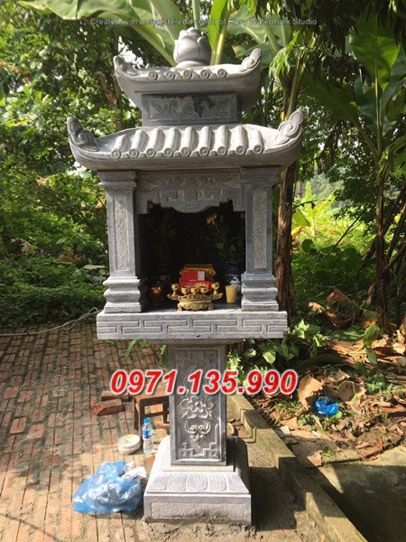 Mẫu miếu thờ ngoài trời bằng đá đẹp bán tại Vũng Tàu - bàn thờ thiên
