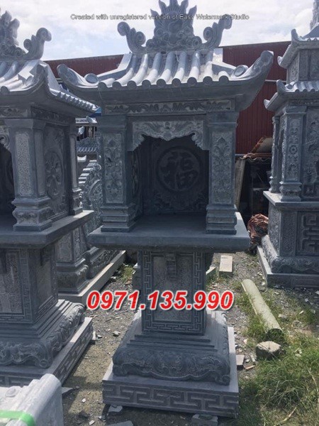 Mẫu miếu thờ ngoài trời bằng đá đẹp bán tại Vũng Tàu - bàn thờ thiên
