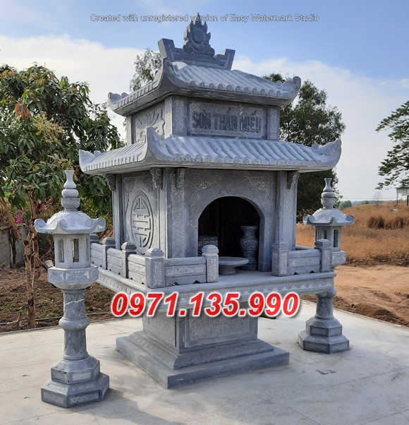 Mẫu miếu thờ thần linh bằng đá đẹp bán tại Sóc Trăng - Bàn thờ thiên
