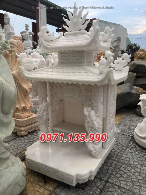Mẫu miếu thờ ngoài trời bằng đá đẹp bán tại cần thơ - thờ thần linh