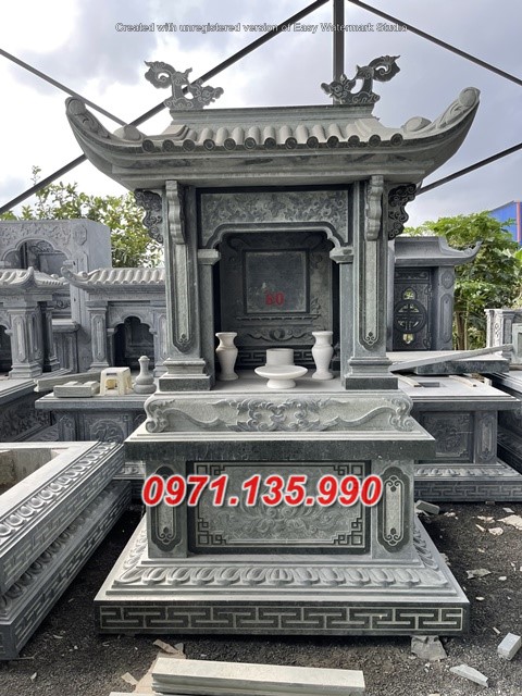 Mẫu miếu thờ thần linh bằng đá đẹp bán tại An Giang - bàn thờ thiên