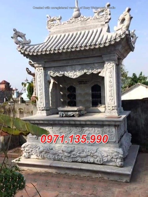 Mẫu miếu thờ thần linh bằng đá đẹp bán tại An Giang - bàn thờ thiên