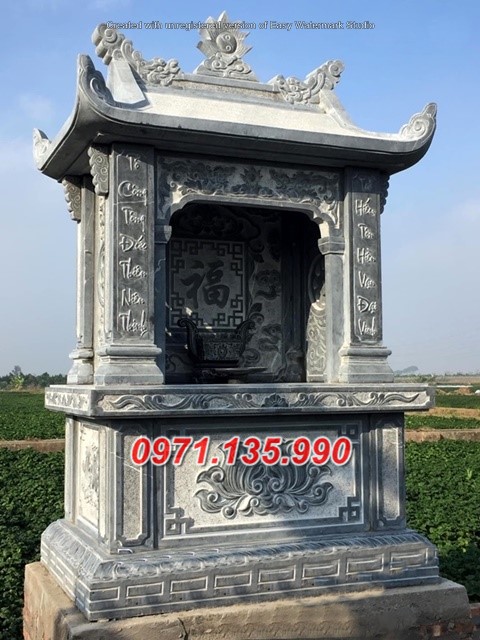 Mẫu miếu thờ thần linh bằng đá đẹp bán tại An Giang - bàn thờ thiên
