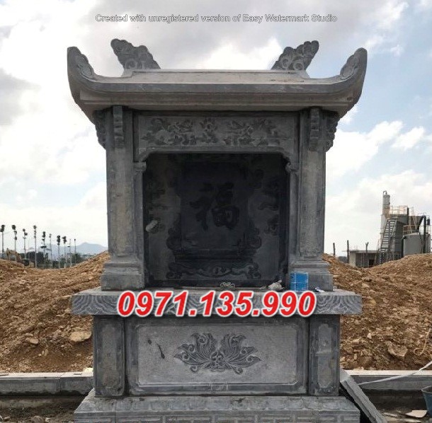 Mẫu miếu thờ thần linh bằng đá đẹp bán tại An Giang - bàn thờ thiên
