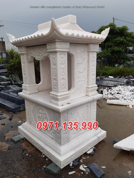 Mẫu miếu thờ thần linh bằng đá đẹp bán tại An Giang - bàn thờ thiên