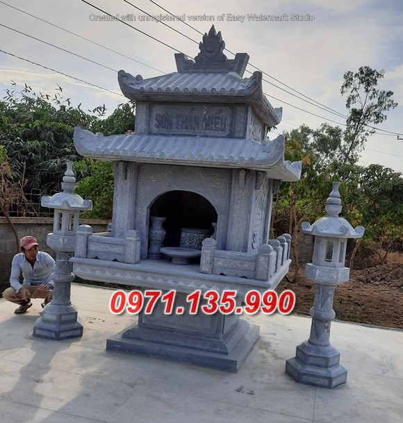 Mẫu miếu thờ thần linh bằng đá đẹp bán tại An Giang - bàn thờ thiên