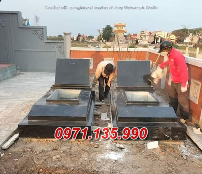 Mẫu mộ đá đôi để tro cốt đẹp bán tại bình định - mộ đá đôi bắc kạn