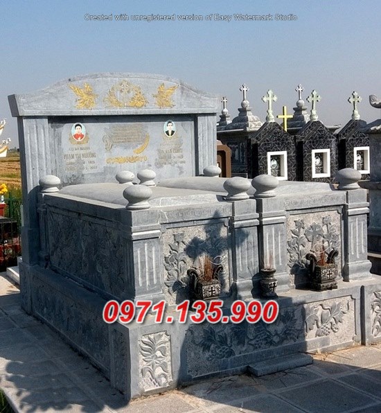 Mẫu mộ đá đôi song thân đẹp bán tại nam định thái nguyên tuyên quang