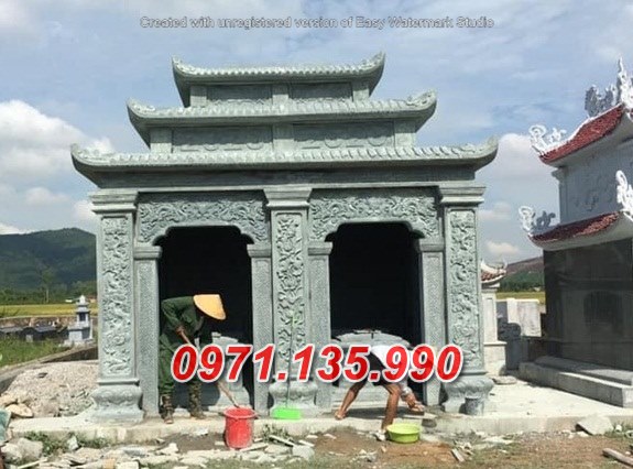 Mẫu mộ đá đôi ông bà bố mẹ đẹp bán tại phú thọ lai châu thanh hoá