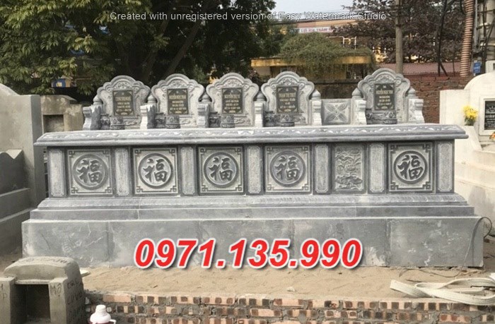 Mẫu mộ đá đôi ông bà bố mẹ đẹp bán tại phú thọ lai châu thanh hoá
