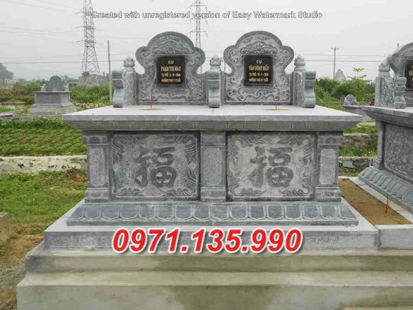 Mẫu mộ đá đôi ông bà bố mẹ đẹp bán tại quảng bình vĩnh long vũng tàu