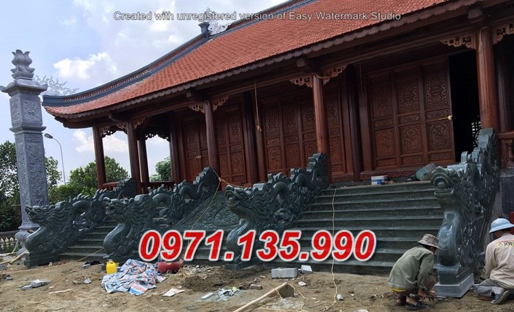 Mẫu rồng đá chiếu rồng nhà thờ từ đường đẹp bán tại cà mau cần thơ