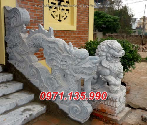 Mẫu rồng đá chiếu rồng nhà thờ từ đường đẹp bán tại cà mau cần thơ