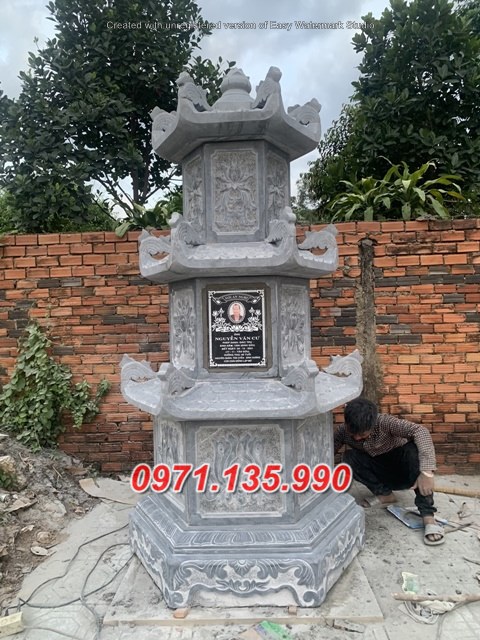 Mẫu mộ tháp phật giáo để tro cốt bằng đá đẹp bán tại đắk lắk đắk nông