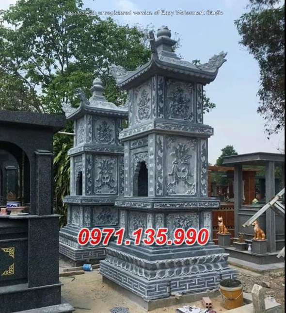 Mẫu mộ tháp phật giáo để tro cốt bằng đá đẹp bán tại đắk lắk đắk nông