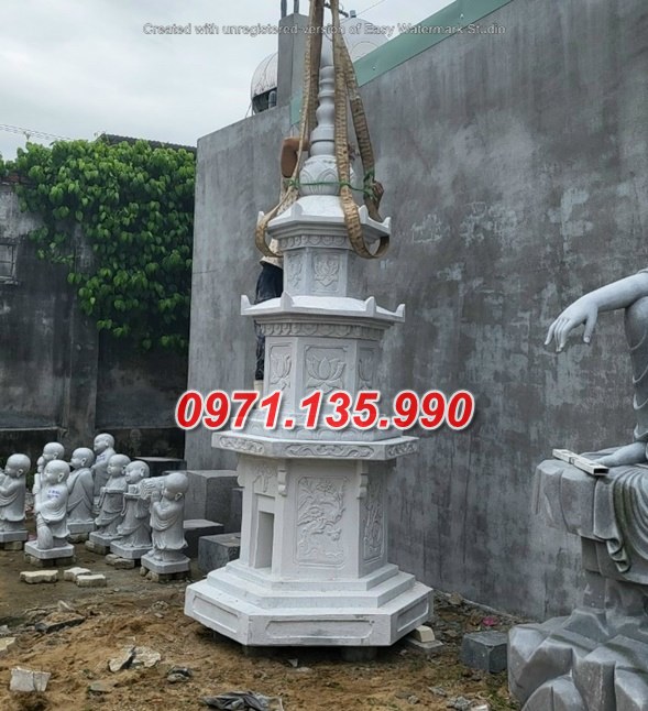 Mẫu mộ tháp phật giáo để tro cốt bằng đá đẹp bán tại đắk lắk đắk nông