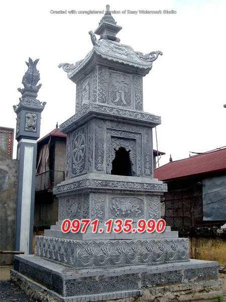 Mẫu tháp mộ đá để tro cốt đẹp bán tại sài gòn tp hcm